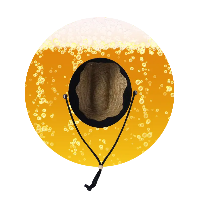 Straw Lifeguard Sun Hat Wholesale - Blank and Under Brim