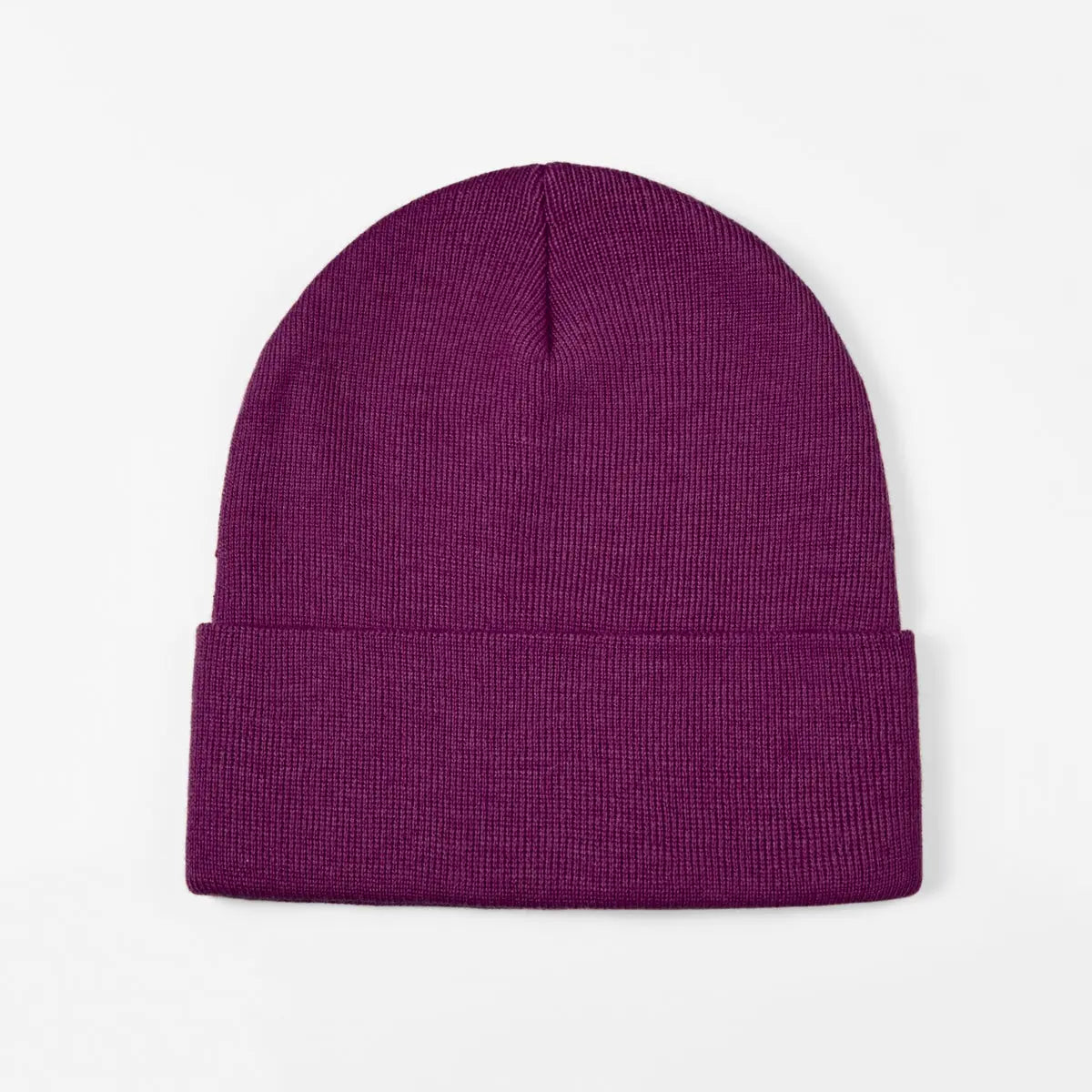 Blank Cuffed Wool Blend Beanie Wholesale - 1149