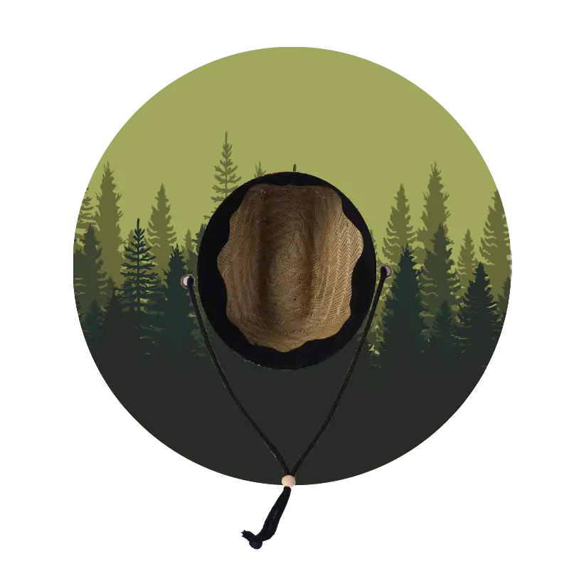Straw Lifeguard Sun Hat Wholesale - Blank and Under Brim