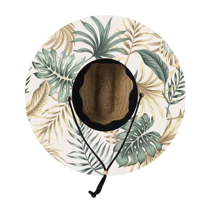 Straw Lifeguard Sun Hat Wholesale - Blank and Under Brim