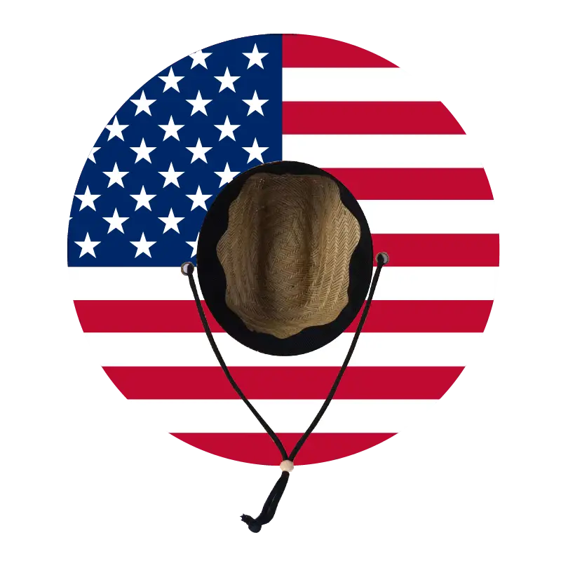 Straw Lifeguard Sun Hat Wholesale - Blank and Under Brim