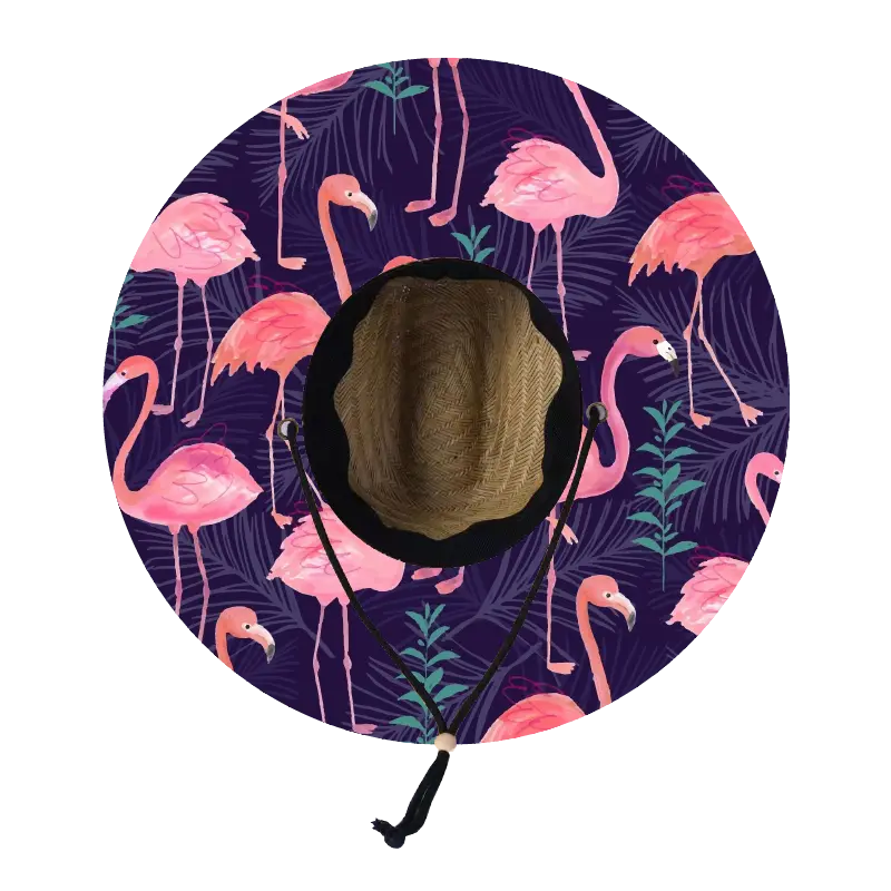 Straw Lifeguard Sun Hat Wholesale - Blank and Under Brim