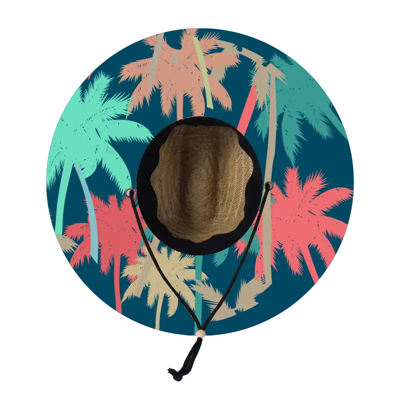Straw Lifeguard Sun Hat Wholesale - Blank and Under Brim