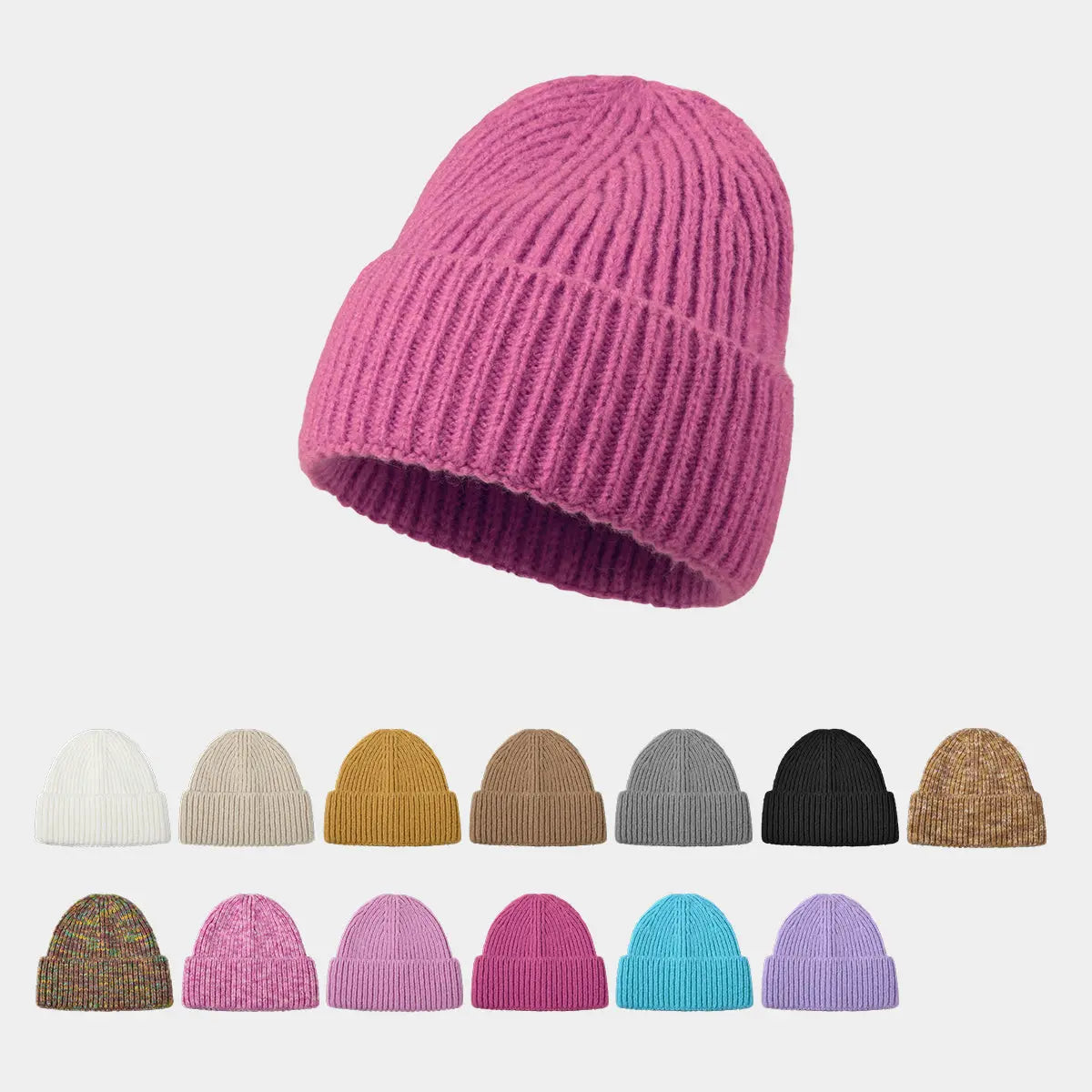 Blank Cuffed Women's Mohair Blend Beanie Wholesale - 1265 Foremost Hat
