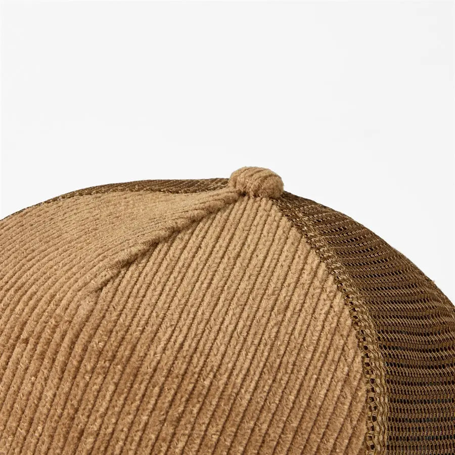 Blank 5 Panel Corduroy Trucker Hats Wholesale - 5129