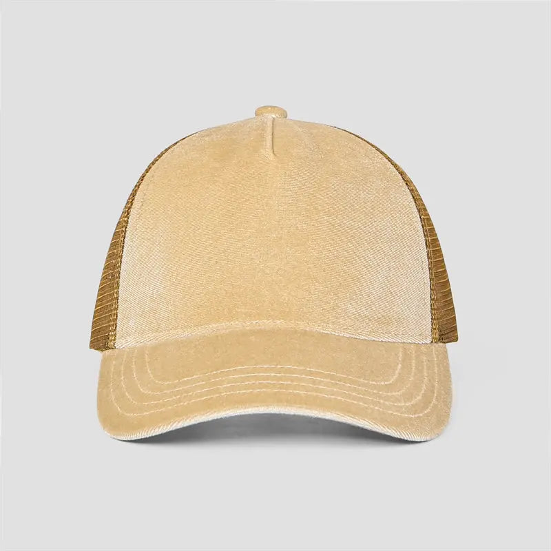 Blank 5 Panel Velvet Trucker Hat Wholesale - 6529