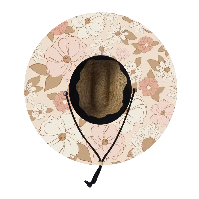 Straw Lifeguard Sun Hat Wholesale - Blank and Under Brim