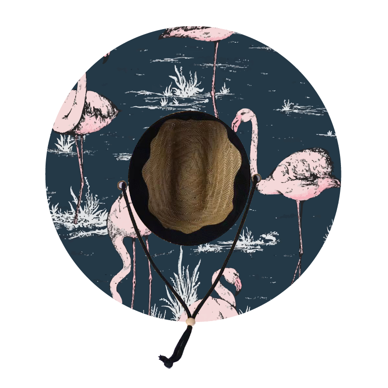 Straw Lifeguard Sun Hat Wholesale - Blank and Under Brim