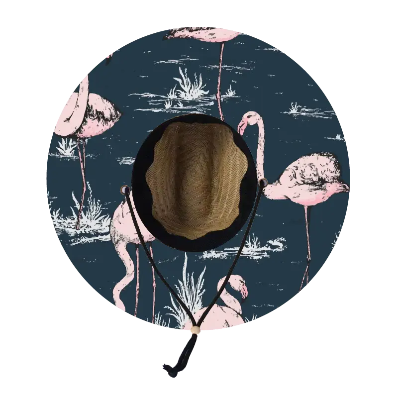 Straw Lifeguard Sun Hat Wholesale - Blank and Under Brim