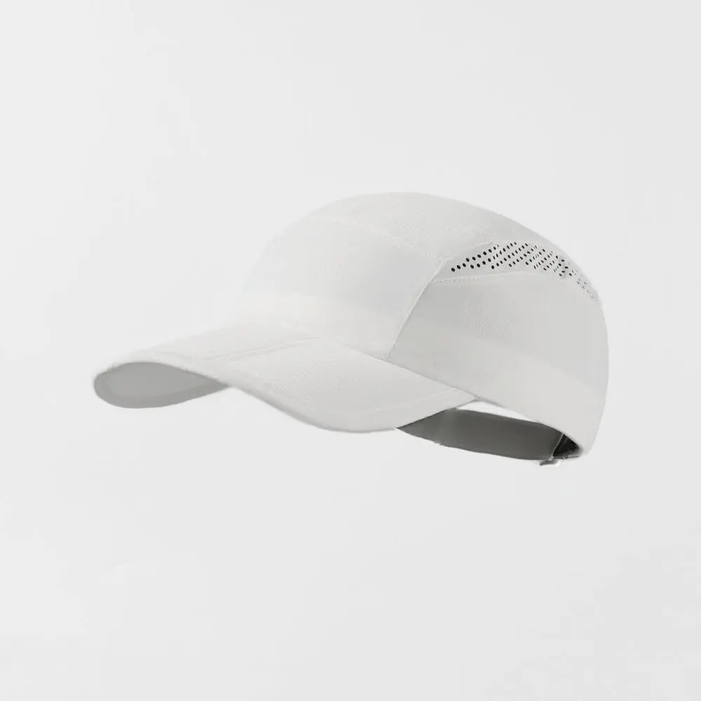 Blank Mesh PerforaUnstructured Foldable Running Cap Wholesale UPF 50+