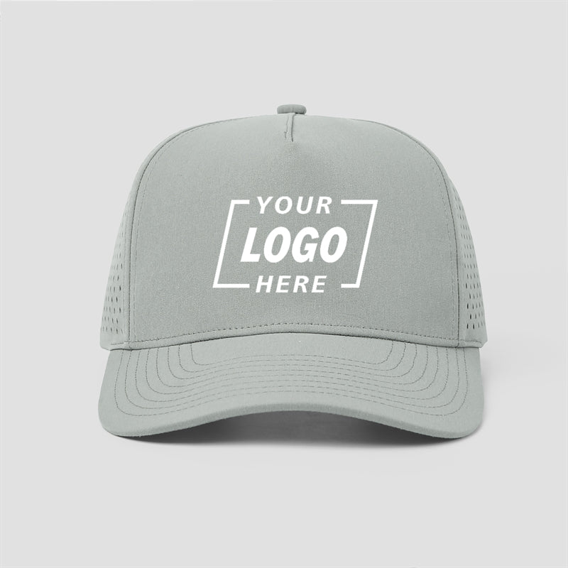 Blank Laser Perforated 5 Panel Performance Snapback Hat Wholesale - 6526