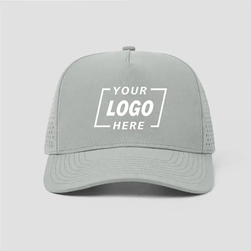 Blank Laser Perforated 5 Panel Performance Snapback Hat Wholesale - 6526