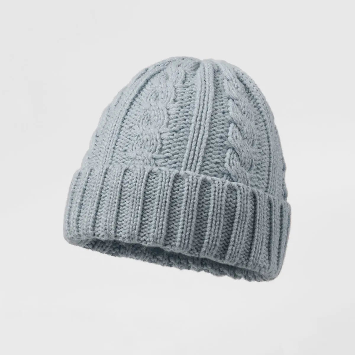 Blank Australian Wool Cable Knit Beanie - 1340