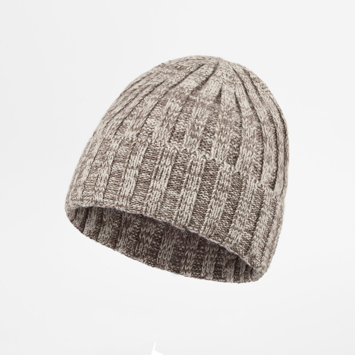 Blank Ribbed Merino Wool and Cashmere Blend Beanies - 1313