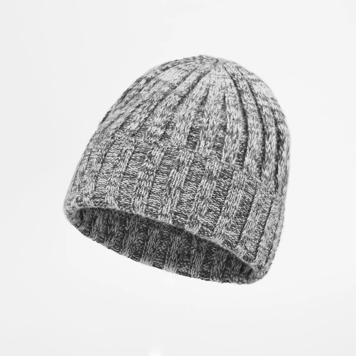 Blank Ribbed Merino Wool and Cashmere Blend Beanies - 1313