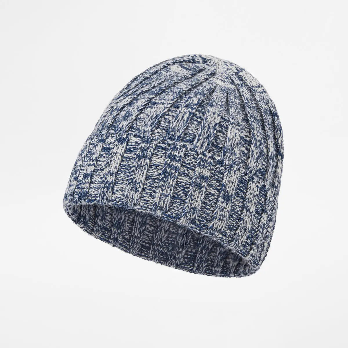 Blank Ribbed Merino Wool and Cashmere Blend Beanies - 1313