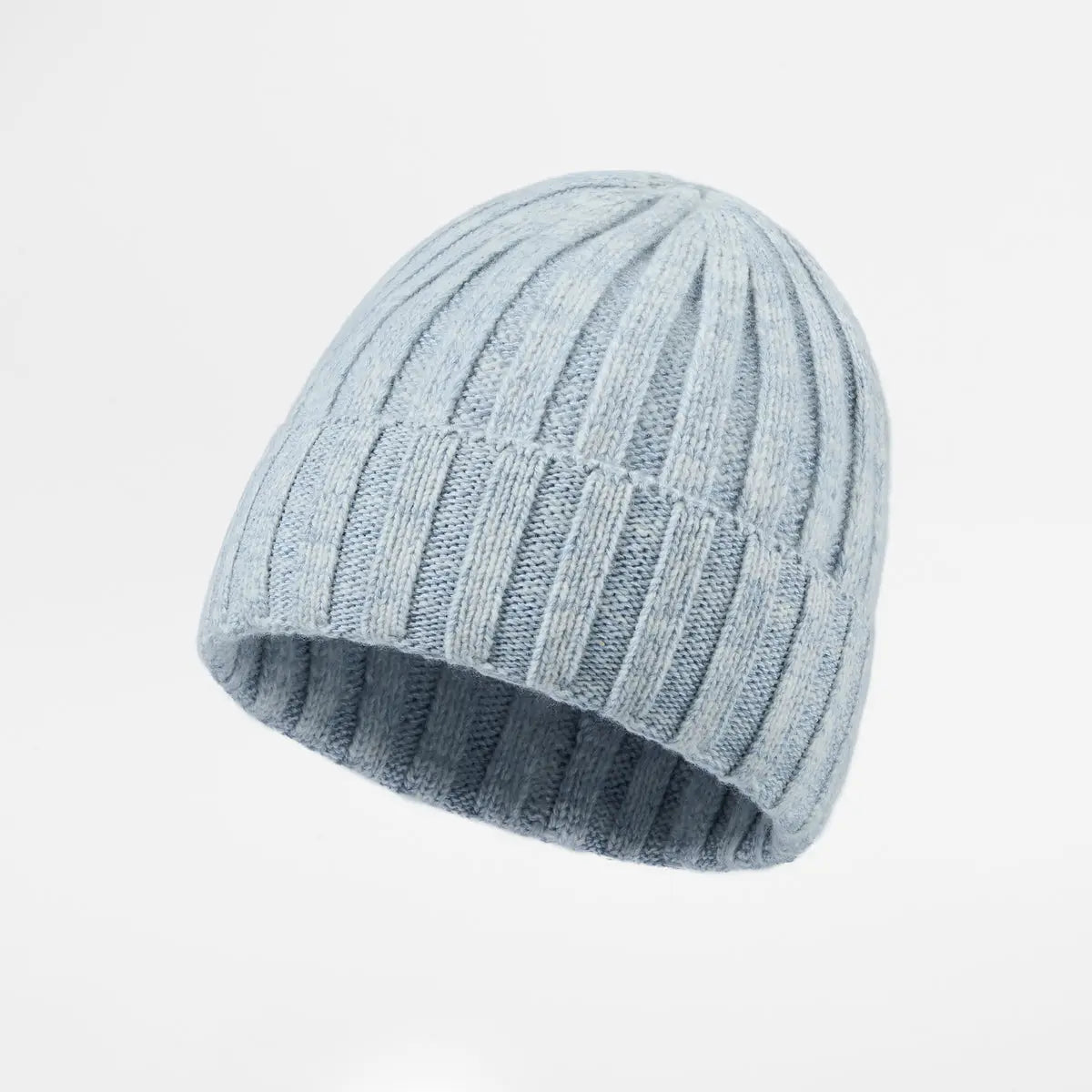 Blank Ribbed Merino Wool and Cashmere Blend Beanies - 1313