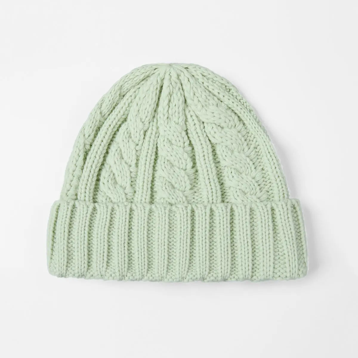 Blank Australian Wool Cable Knit Beanie - 1340