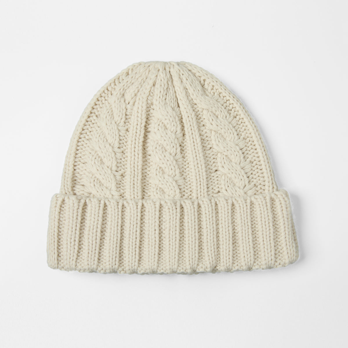 Blank Australian Wool Cable Knit Beanie - 1340