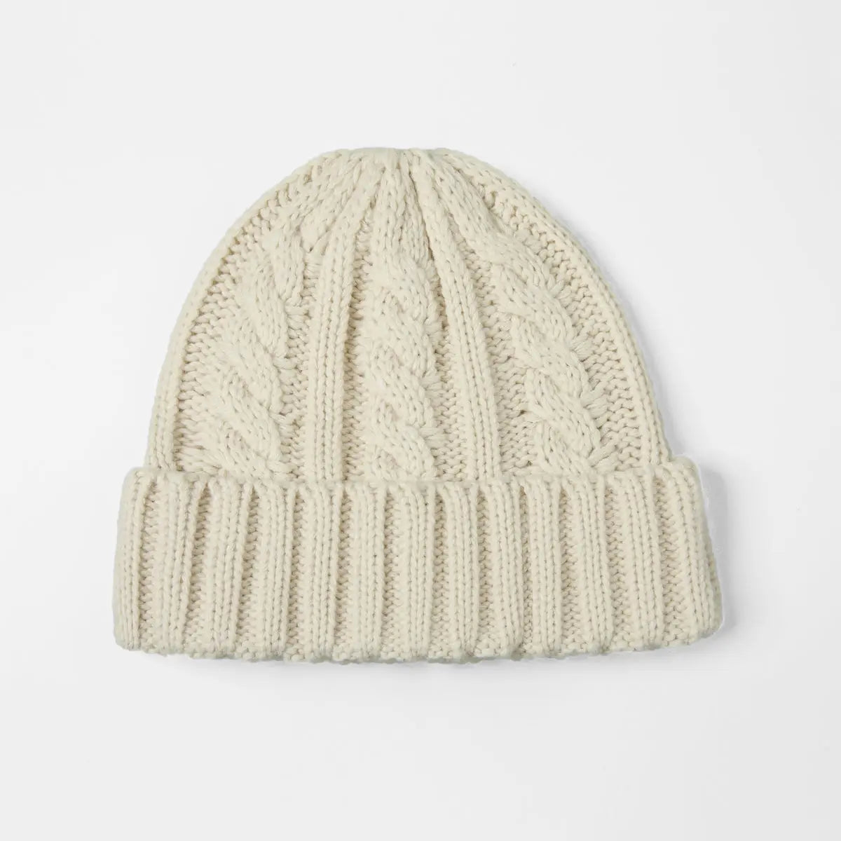 Blank Australian Wool Cable Knit Beanie - 1340