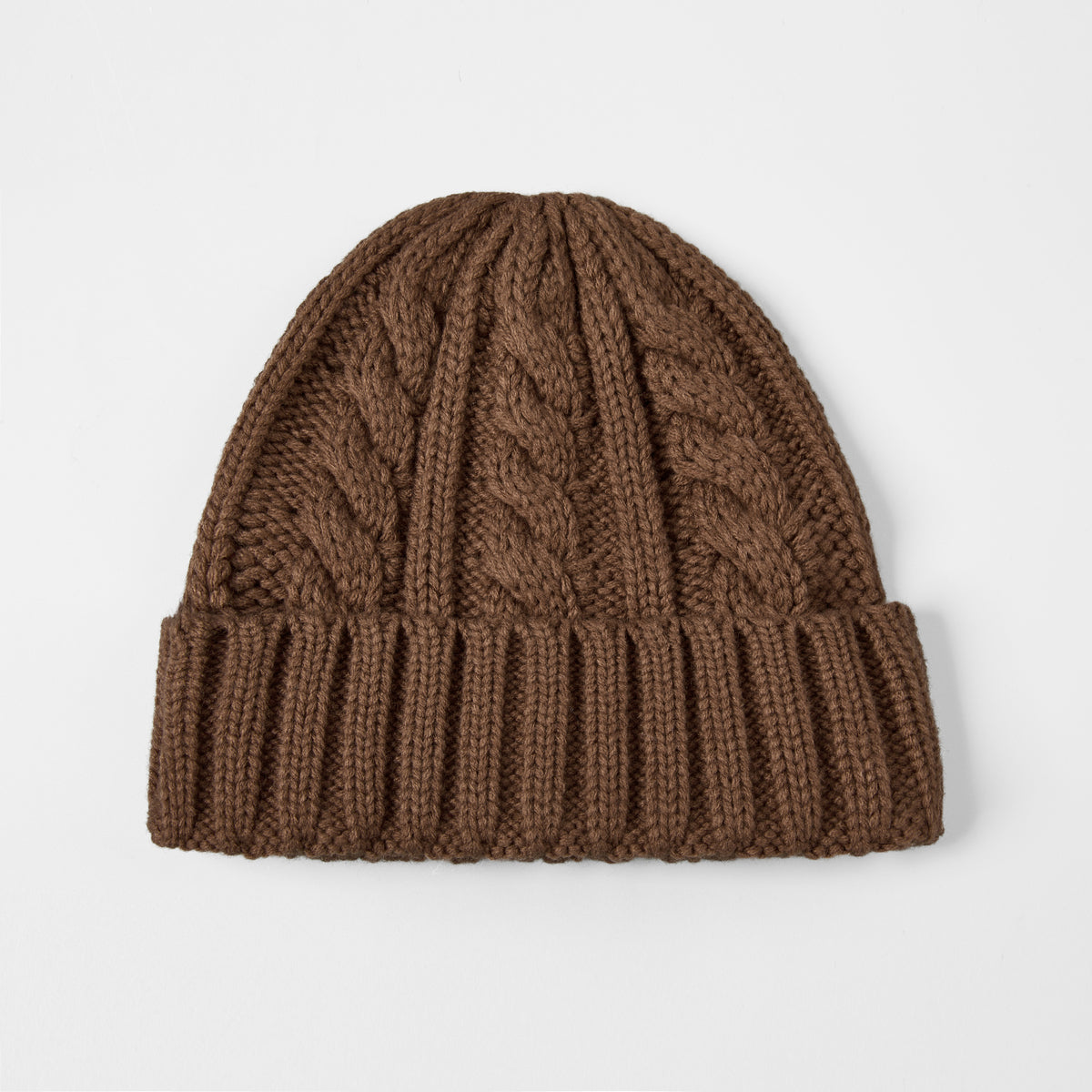 Blank Australian Wool Cable Knit Beanie - 1340
