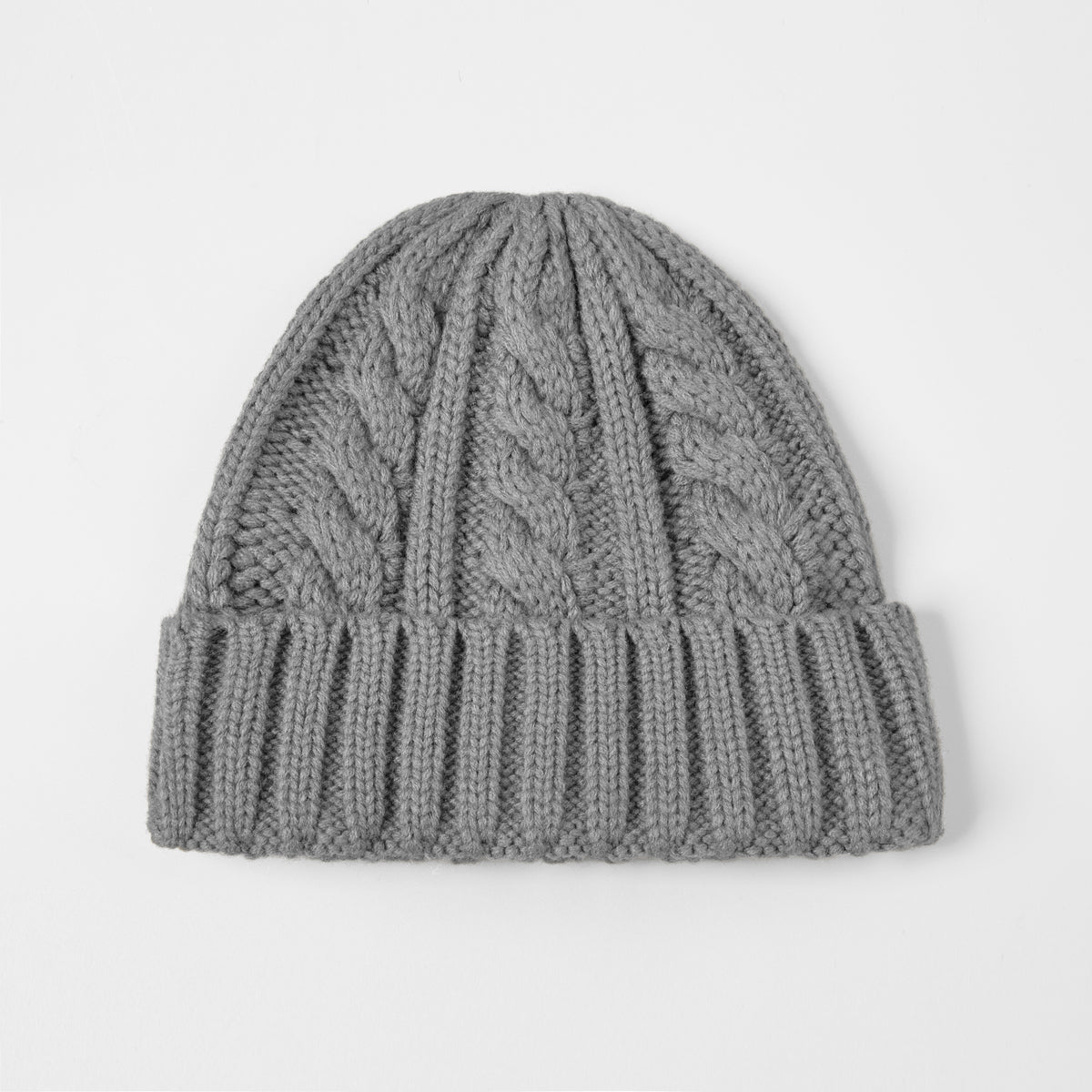 Blank Australian Wool Cable Knit Beanie - 1340