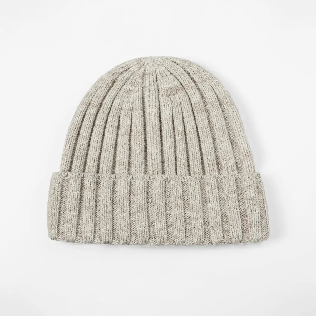 Blank Ribbed Merino Wool and Cashmere Blend Beanies - 1313