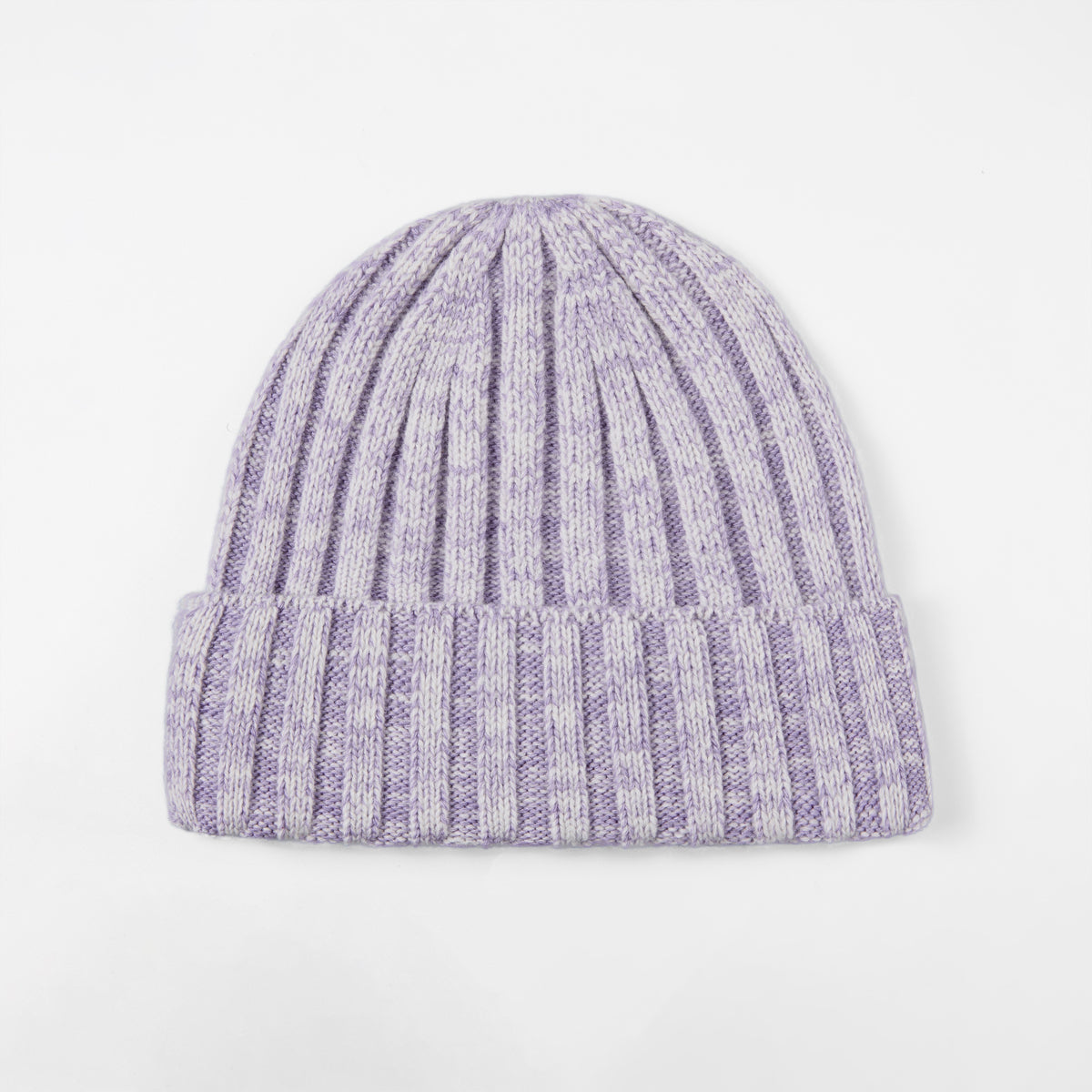 Blank Ribbed Merino Wool and Cashmere Blend Beanies - 1313