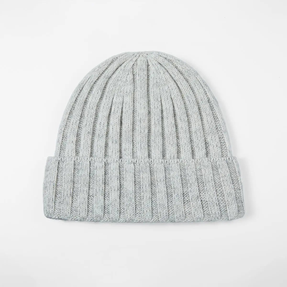 Blank Ribbed Merino Wool and Cashmere Blend Beanies - 1313