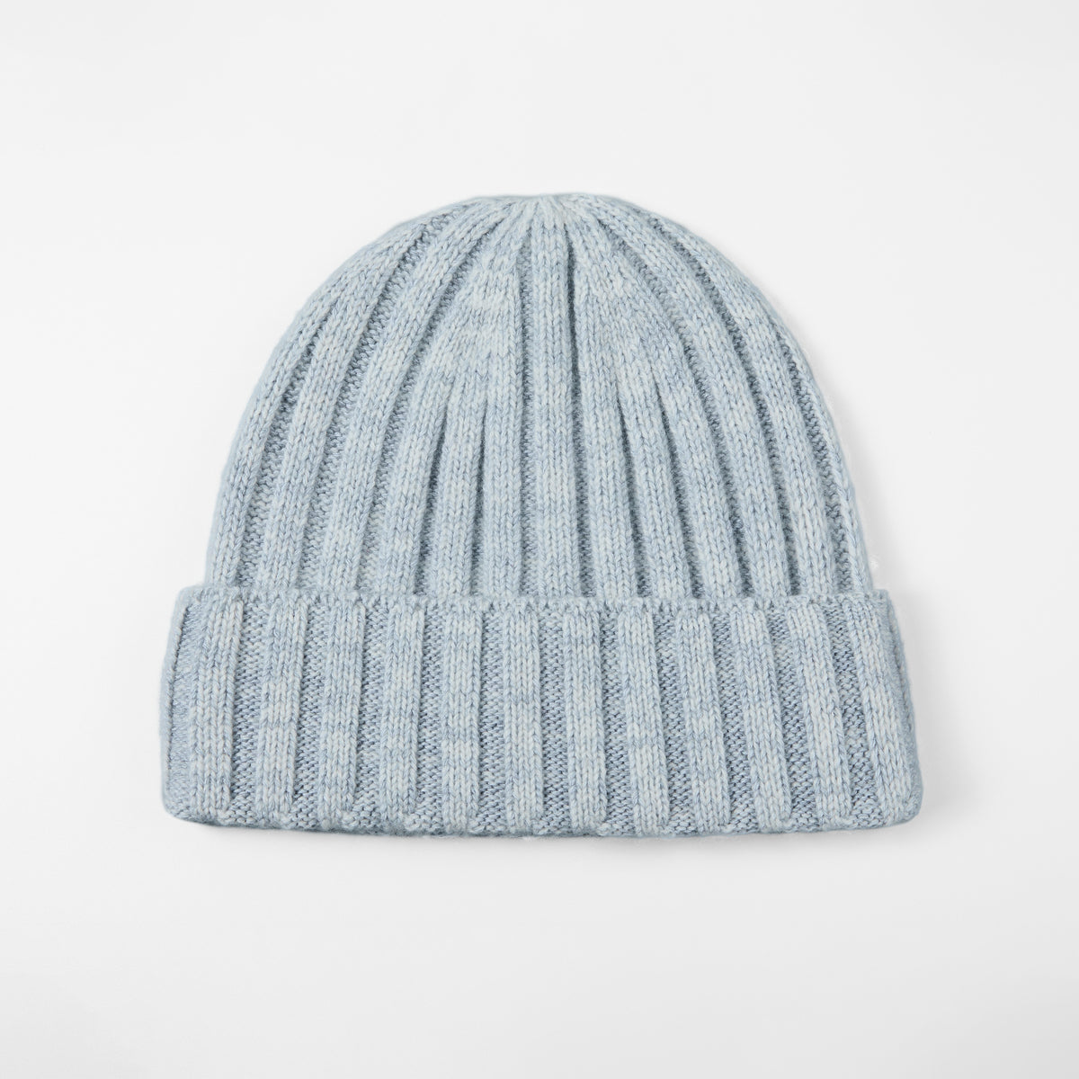 Blank Ribbed Merino Wool and Cashmere Blend Beanies - 1313