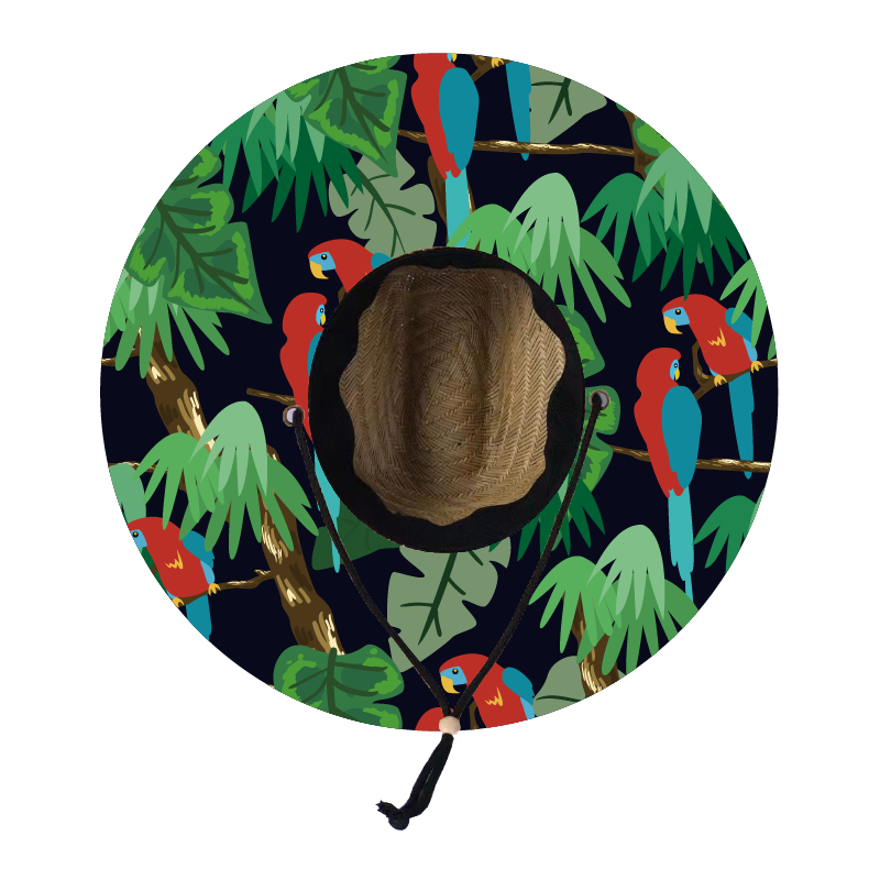 Straw Lifeguard Sun Hat Wholesale - Blank and Under Brim