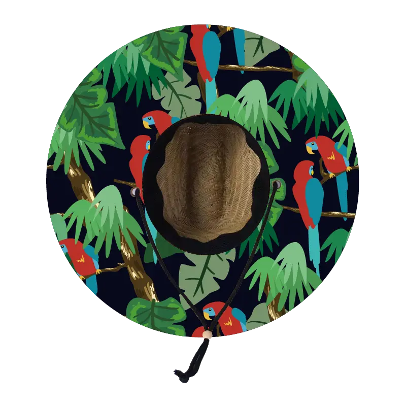 Straw Lifeguard Sun Hat Wholesale - Blank and Under Brim