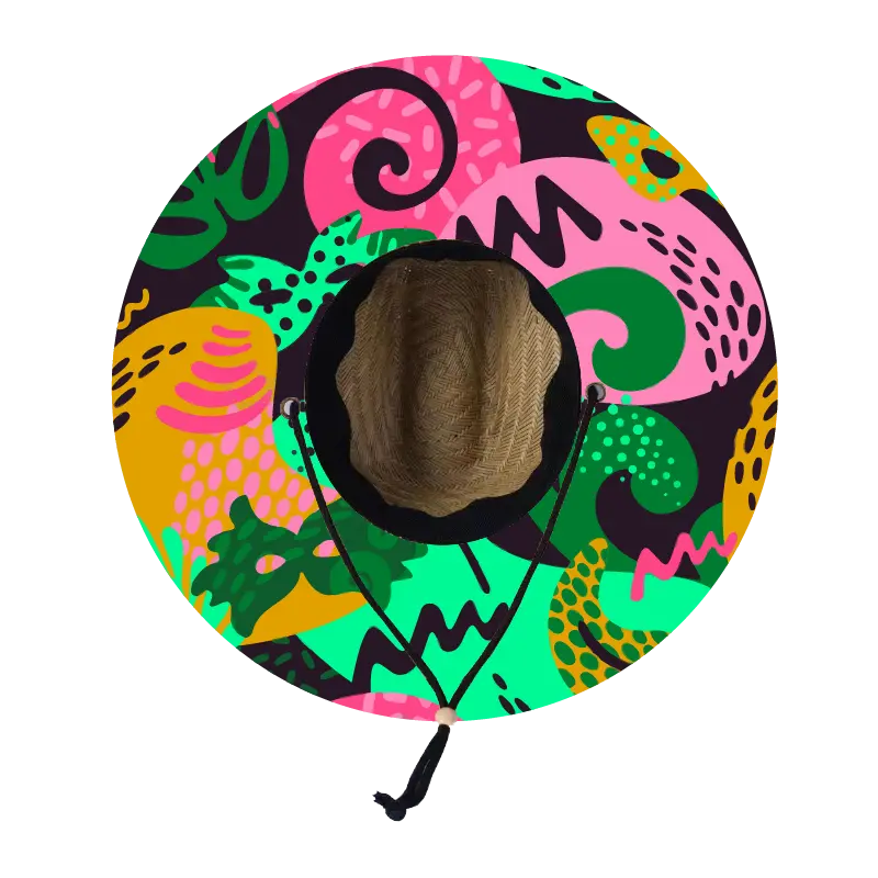 Straw Lifeguard Sun Hat Wholesale - Blank and Under Brim
