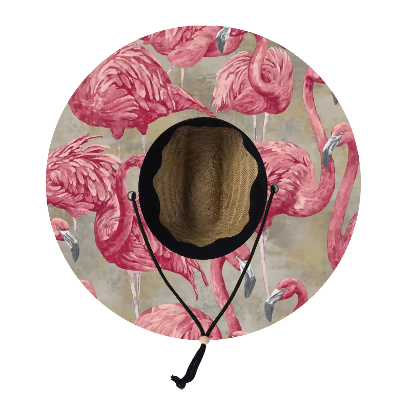 Straw Lifeguard Sun Hat Wholesale - Blank and Under Brim