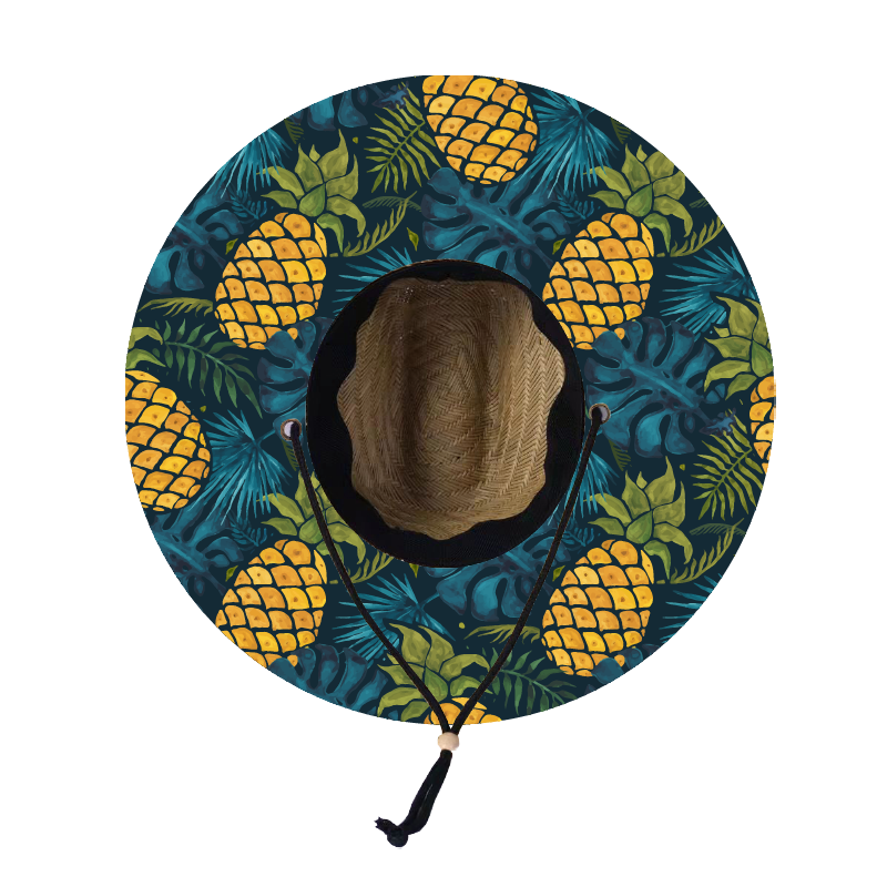 Straw Lifeguard Sun Hat Wholesale - Blank and Under Brim