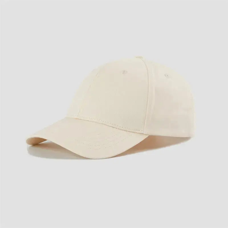 Blank 6 Panel Mid Profile Structured Baseball Cap Wholesale - 6166