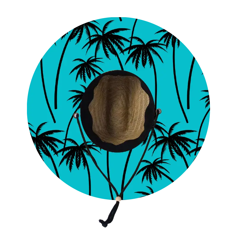 Straw Lifeguard Sun Hat Wholesale - Blank and Under Brim