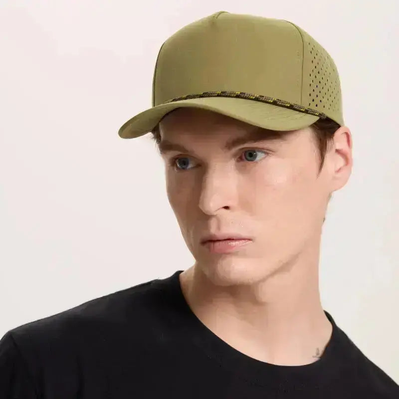 Blank & Custom 5 Panel Laser Performance Golf Rope Hat Wholesale - 6526P