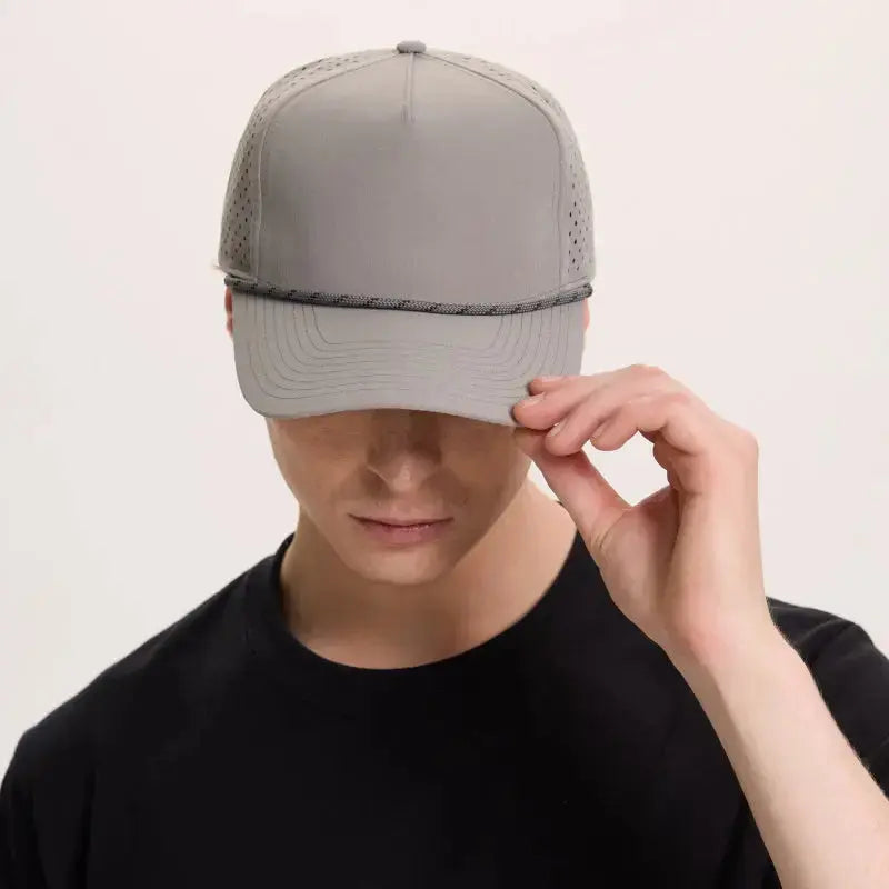 Blank & Custom 5 Panel Laser Performance Golf Rope Hat Wholesale - 6526P