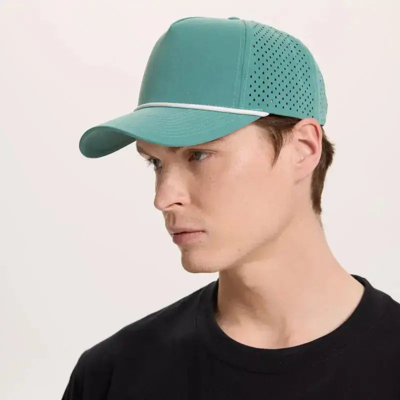 Blank & Custom 5 Panel Laser Performance Golf Rope Hat Wholesale - 6526P