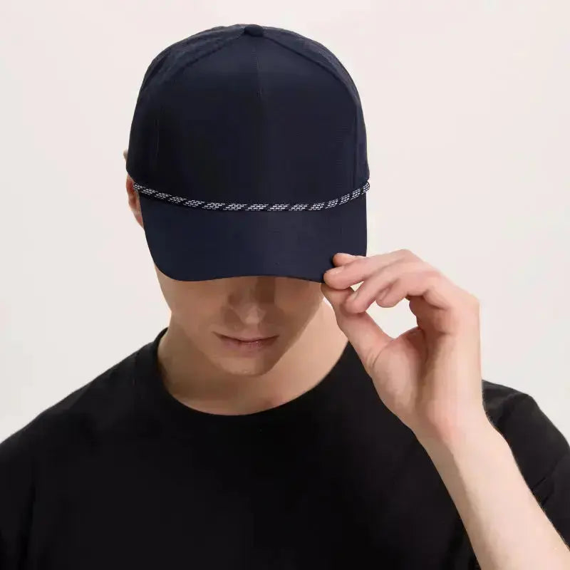 Blank & Custom 5 Panel Laser Performance Golf Rope Hat Wholesale - 6526P