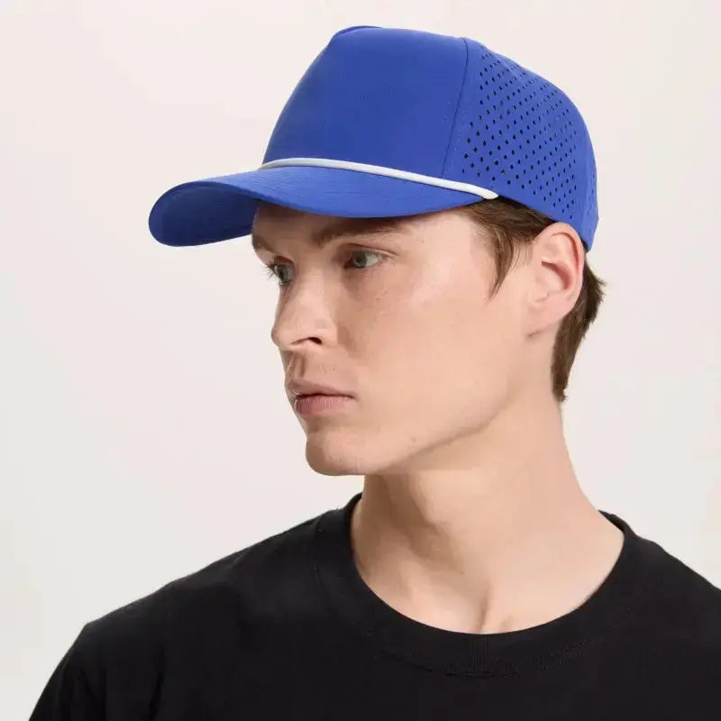 Blank & Custom 5 Panel Laser Performance Golf Rope Hat Wholesale - 6526P