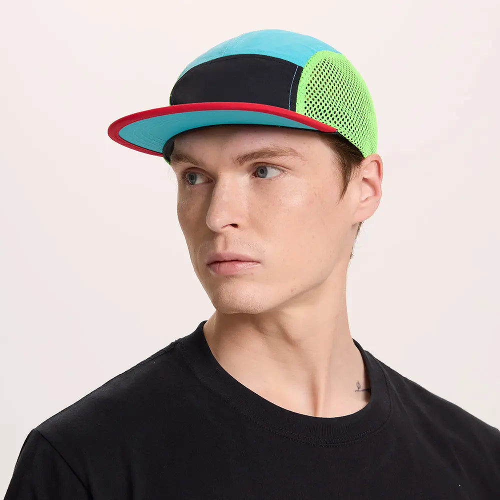 Blank Water Repellent 5 Panel Nylon Mesh Camper Hat - 5209