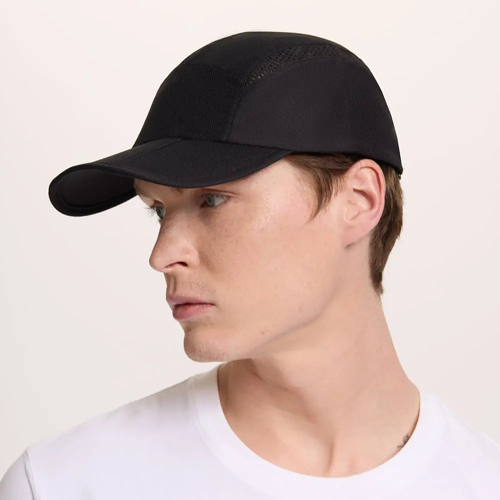 Blank Mesh Perforated Unstructured Foldable Running Cap Wholesale UPF 50+ 5067