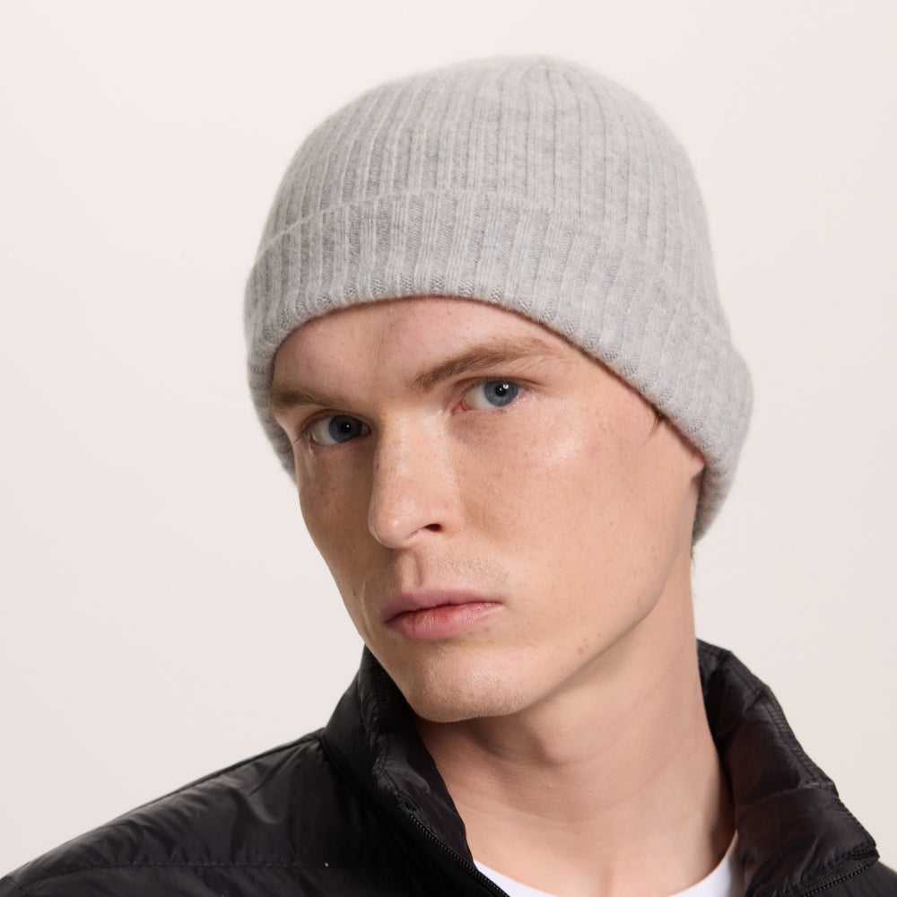 Blank Cuffed 100% Merino Wool Seamless Beanie Wholesale - 1224