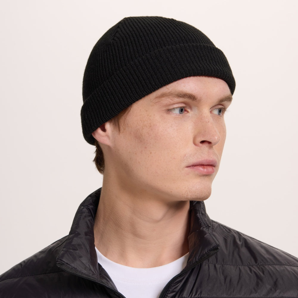 Blank Recycled Knit Cuffed Fisherman Beanie Wholesale - 1195