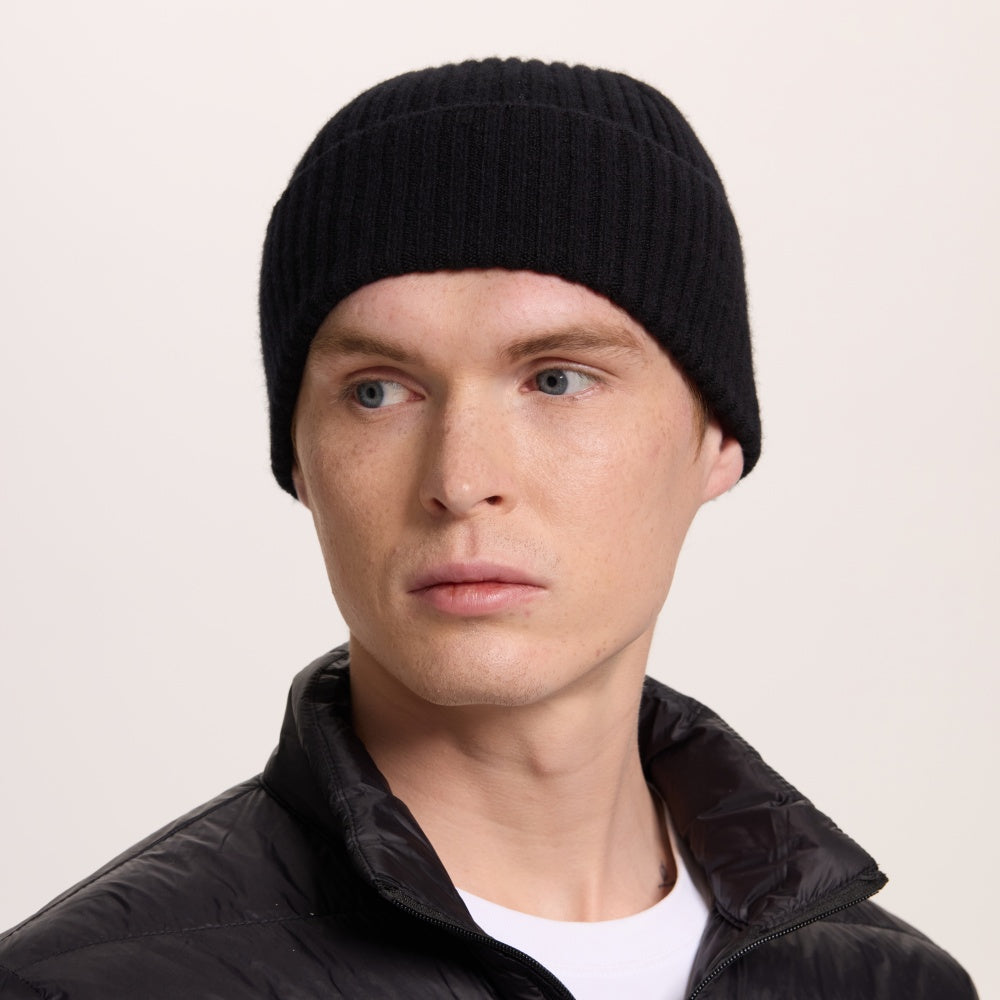 Blank Cuffed 100% Merino Wool Seamless Beanie Wholesale - 1224