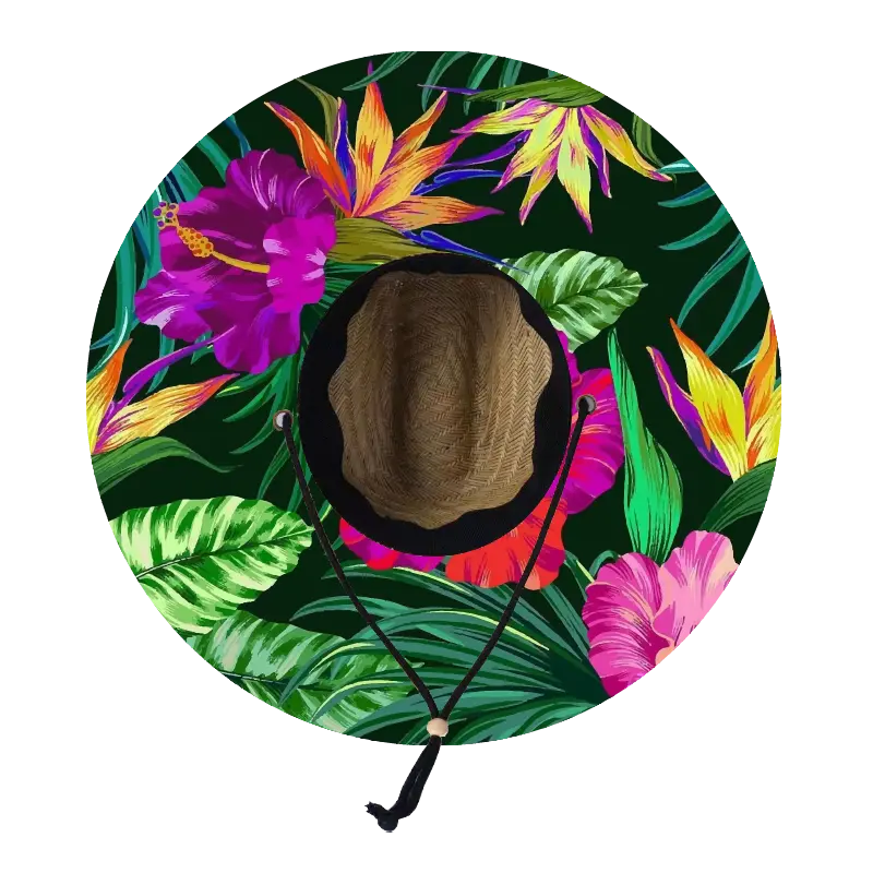 Straw Lifeguard Sun Hat Wholesale - Blank and Under Brim