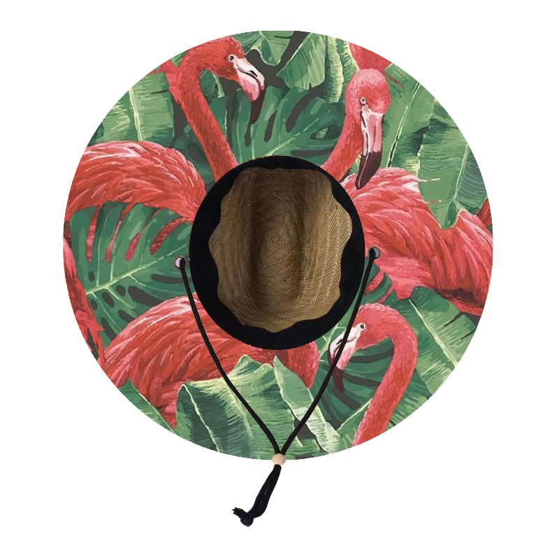 Straw Lifeguard Sun Hat Wholesale - Blank and Under Brim