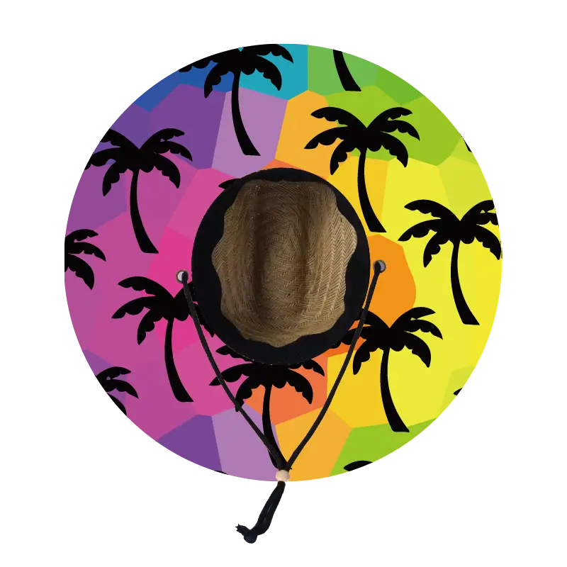 Straw Lifeguard Sun Hat Wholesale - Blank and Under Brim
